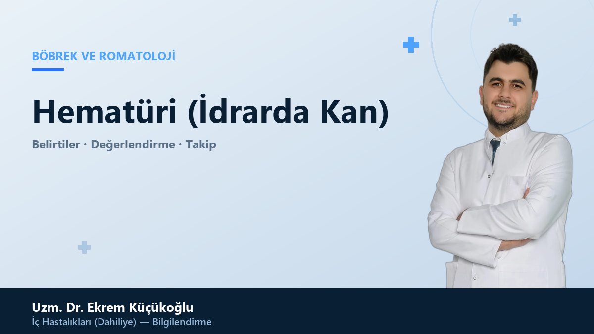 Hematüri (İdrarda Kan)