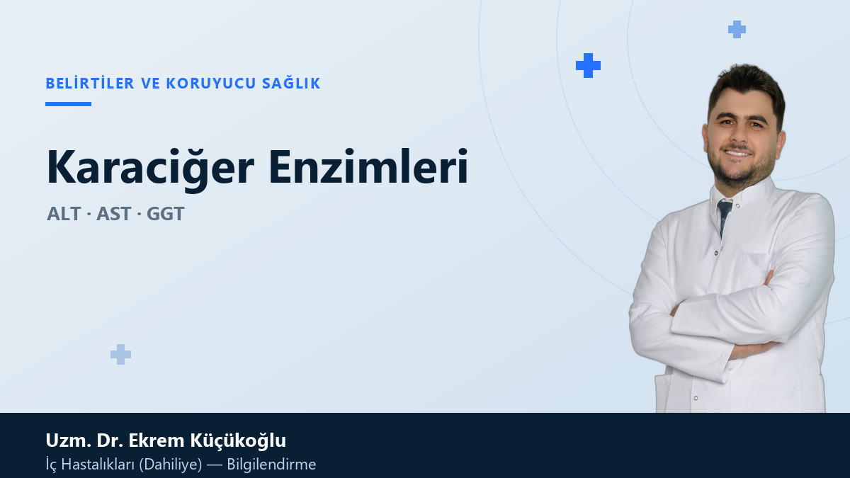 Karaciğer enzimleri ALT, AST ve GGT bilgilendirme kartı