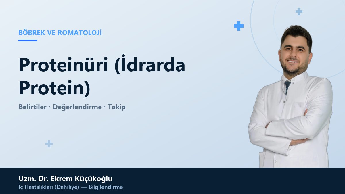 Proteinüri (İdrarda Protein)